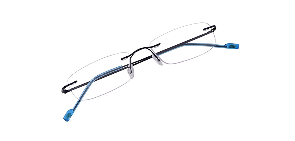 Rimless Rectangle Metal Eyeglasses