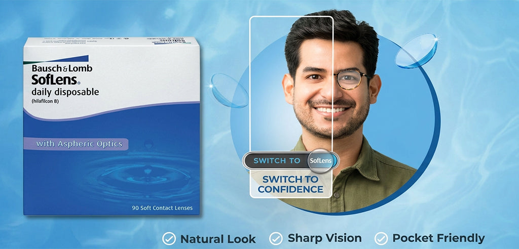 Softlens Daily Spherical Power Contact Lenses - 90 Lens Pack