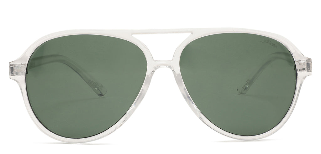 White_Transparent_with_Green_Lens