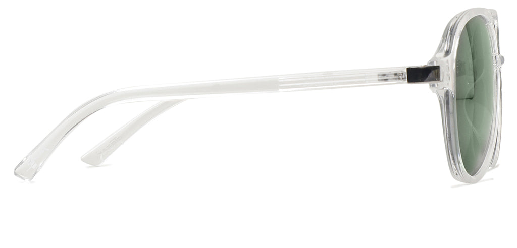 White_Transparent_with_Green_Lens