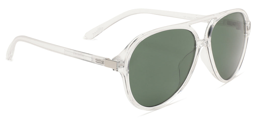 White_Transparent_with_Green_Lens