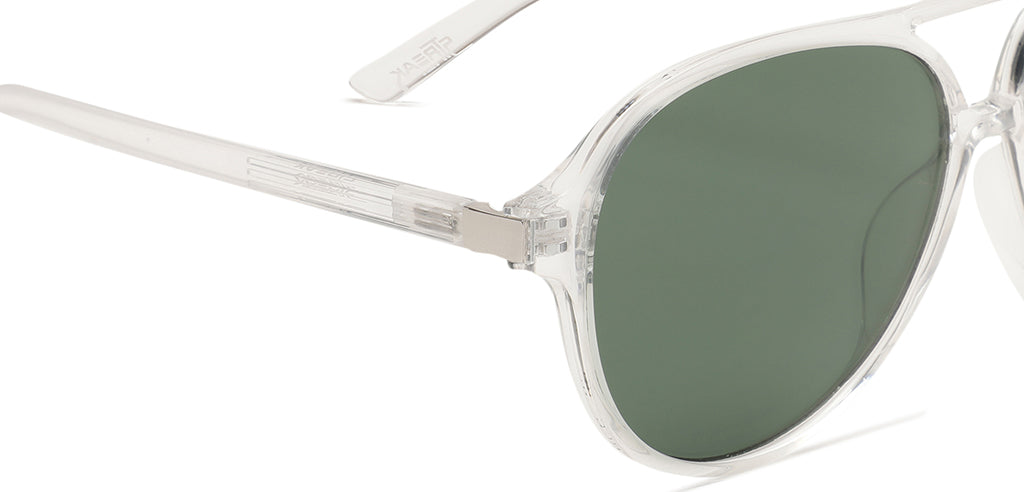 White_Transparent_with_Green_Lens