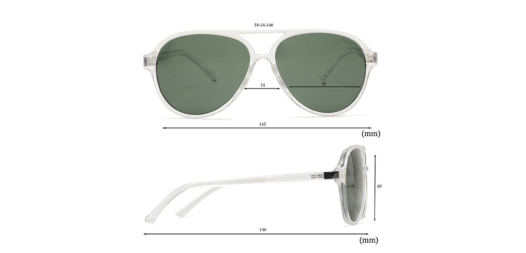 White_Transparent_with_Green_Lens