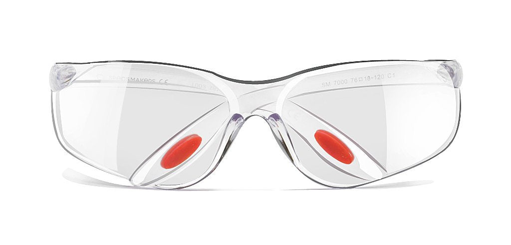 White_Transparent_with_Red_Lens