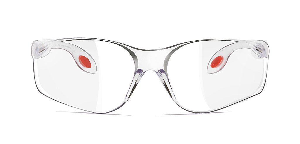 White_Transparent_with_Red_Lens
