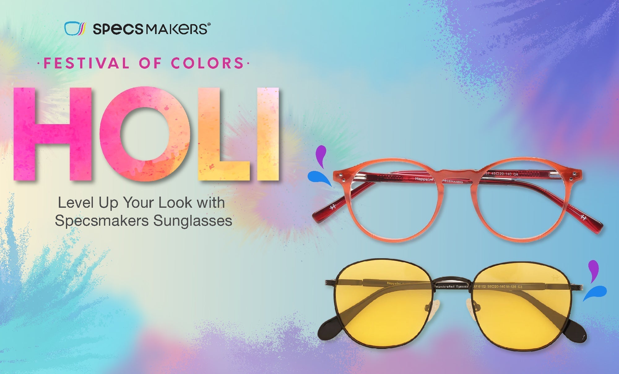 Level Up Your Holi Look with Specsmakers Sunglasses