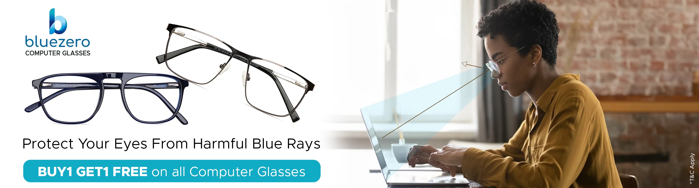 Buy Blue Zero Computer Glasses Online | Computer Glasses - Specsmakers ...