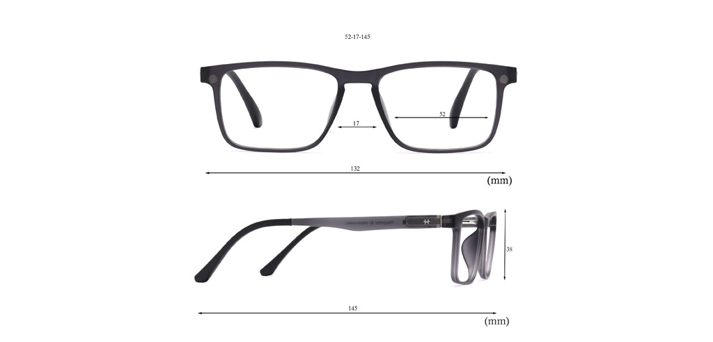 Full Frame Rectangle TR90 Eyeglasses