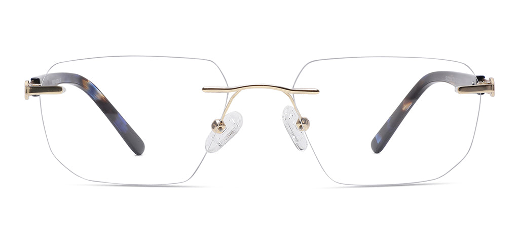 Specsmakers Lightanium Unisex Eyeglasses Rimless Geometric Extra Small ...