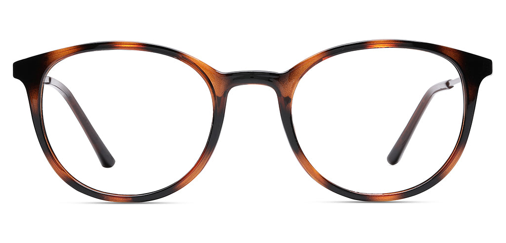 Specsmakers Flex Unisex Eyeglasses Full Frame Round Medium 49 Shell SM ...