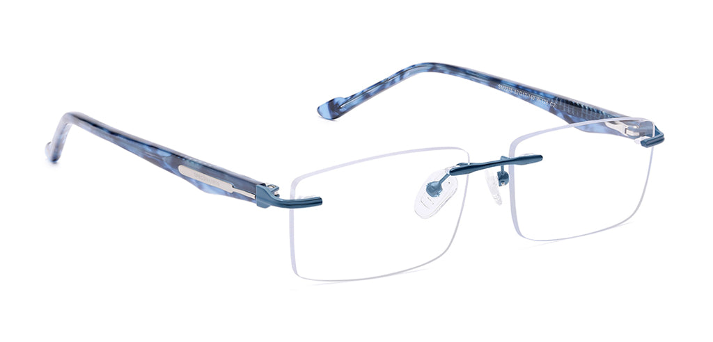 Grab Rimless Unisex Rectangle Metal Eyeglasses Large Specsmakers Frame  your World