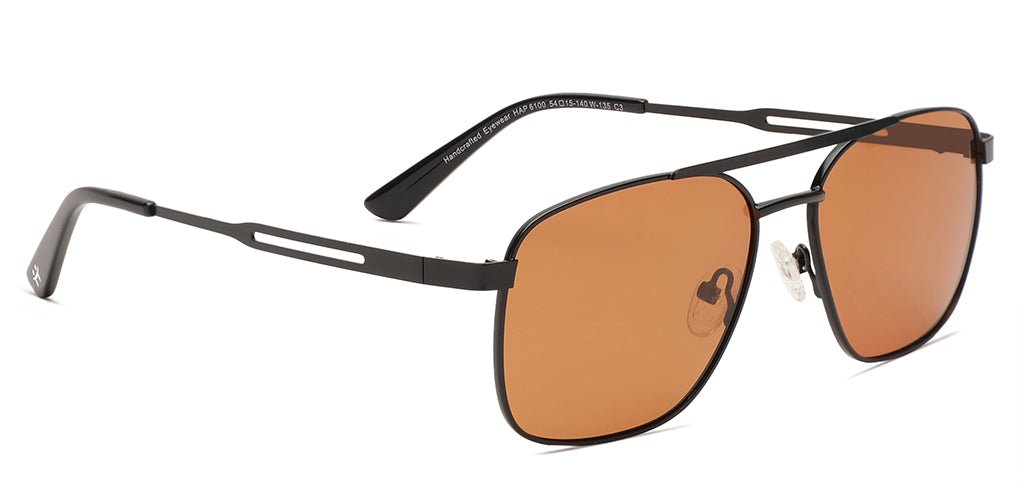 Happster Unisex Power Sunglasses Full Frame Rectangle Medium 54