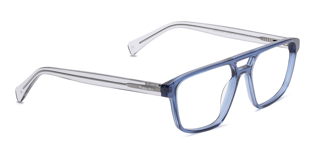 Grab Happster Unisex Rectangle Eyeglasses – Full Frame Acetate