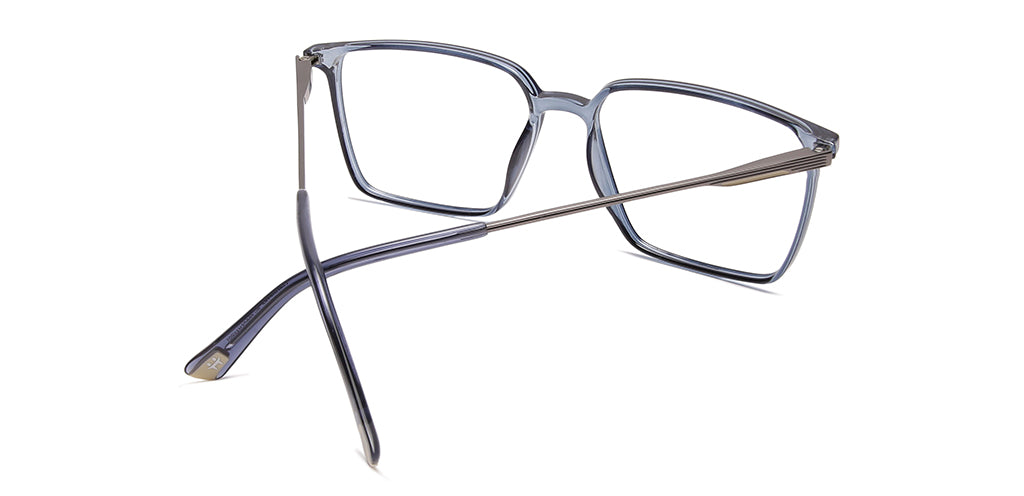 Happster Unisex Eyeglasses Full Frame Square Oversized 55