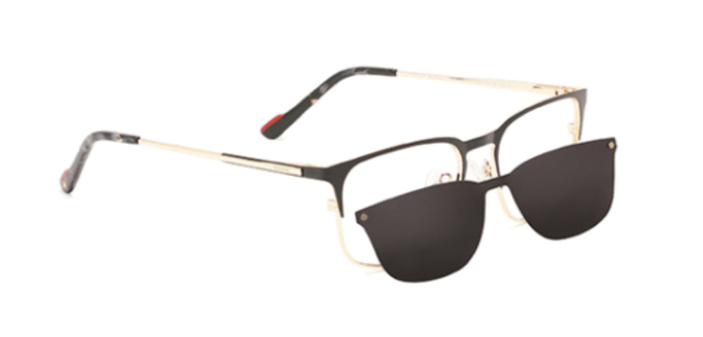 Full Frame Square Metal Eyeglasses