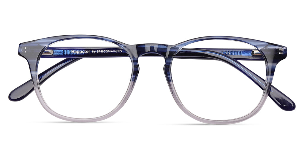 Happster Blue Zero Unisex Computer Glasses Full Frame Square Extra