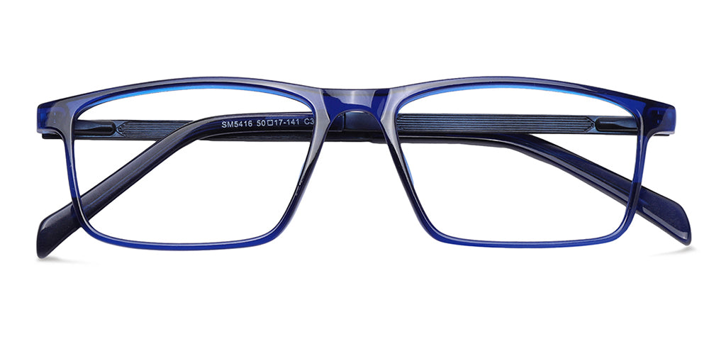 Specsmakers Blue Zero Unisex Computer Glasses Full Frame Rectangle