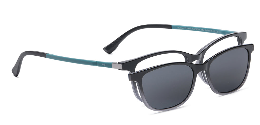 Happster Clipon Women Eyeglasses Full Frame Cateye Large 52 Ultem SM W  Specsmakers Frame your World - Main Image