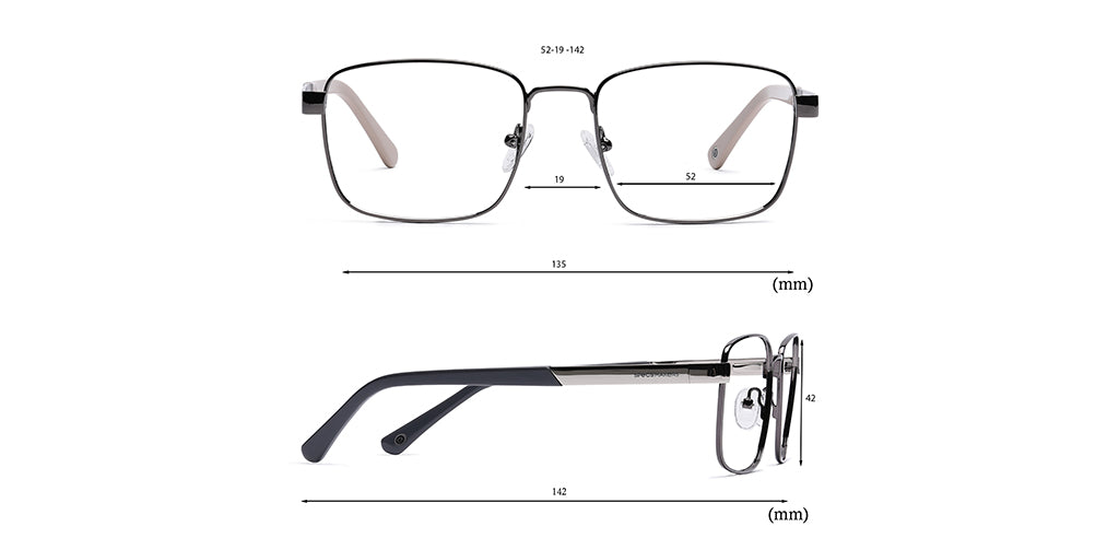 Specsmakers Signa Unisex Eyeglasses Full Frame Square Large