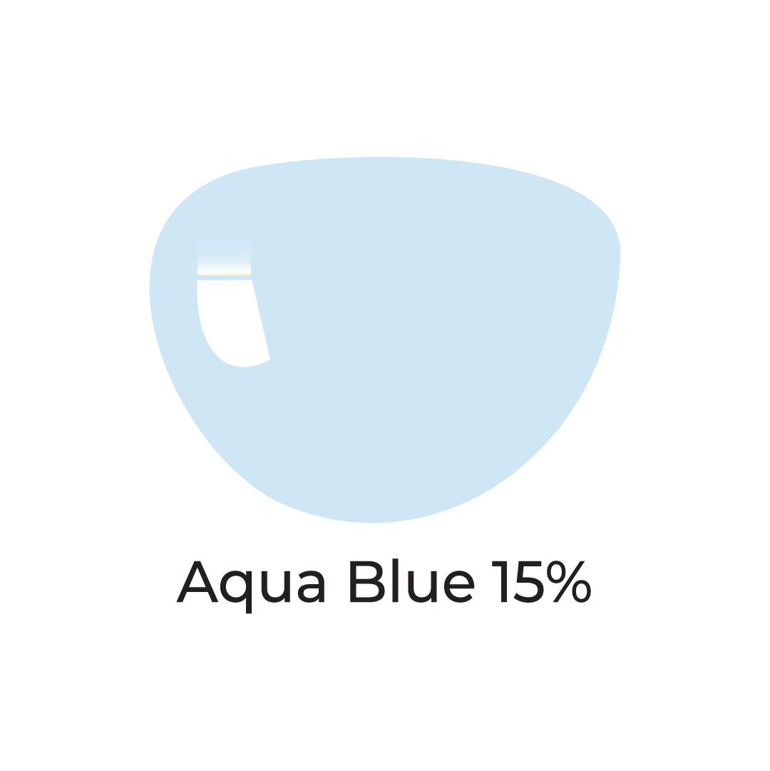 Aqua Blue 15% Tinted Lens