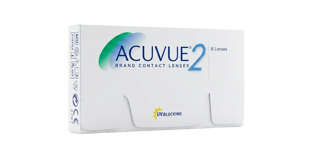 Johnson & Johnson Acuvue® 2 Bi-weekly Spherical Clear Base Curve 8.70 Contact Lenses - 6 Lenses/Pack