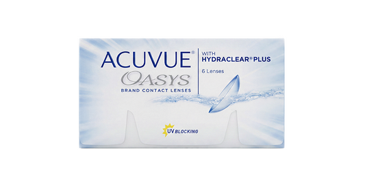 Johnson & Johnson Acuvue® Oasys Bi-weekly Spherical Clear Base Curve 8.40 with Hydraclear® Plus Contact Lenses - 6 Lenses/Pack