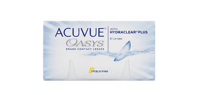 Johnson & Johnson Acuvue® Oasys Bi-weekly Spherical Clear Base Curve 8.80 with Hydraclear® Plus Contact Lenses - 6 Lenses/Pack
