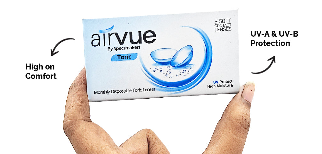 Airvue TORIC Monthly Disposable Contact Lenses - 3 Lenses/Box