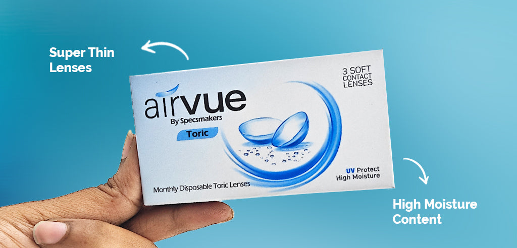 Airvue TORIC Monthly Disposable Contact Lenses - 3 Lenses/Box