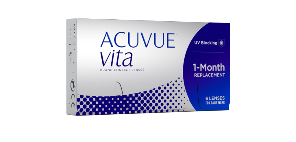 Johnson & Johnson Acuvue® Vita® Monthly Spherical Clear Base Curve 8.40 Contact Lenses - 6 Lenses/Pack