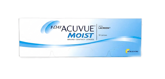 Johnson & Johnson Acuvue® Moist Daily Spherical Clear Contact Lenses - 10 Lenses/Pack