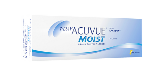 Johnson & Johnson Acuvue® Moist Daily Spherical Clear Base Curve 9.00 Contact Lenses - 30 Lenses/Pack