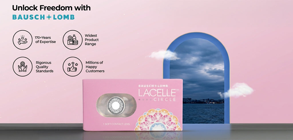 Lacelle Circle Monthly Power Color Contact Lenses - 1 Lens Pack