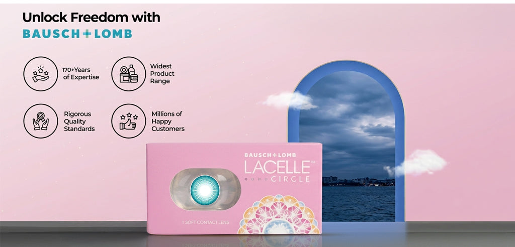 Lacelle Circle Monthly Power Color Contact Lenses - 1 Lens Pack