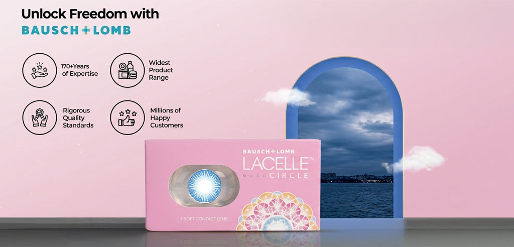 Lacelle Circle Monthly Power Color Contact Lenses - 1 Lens Pack