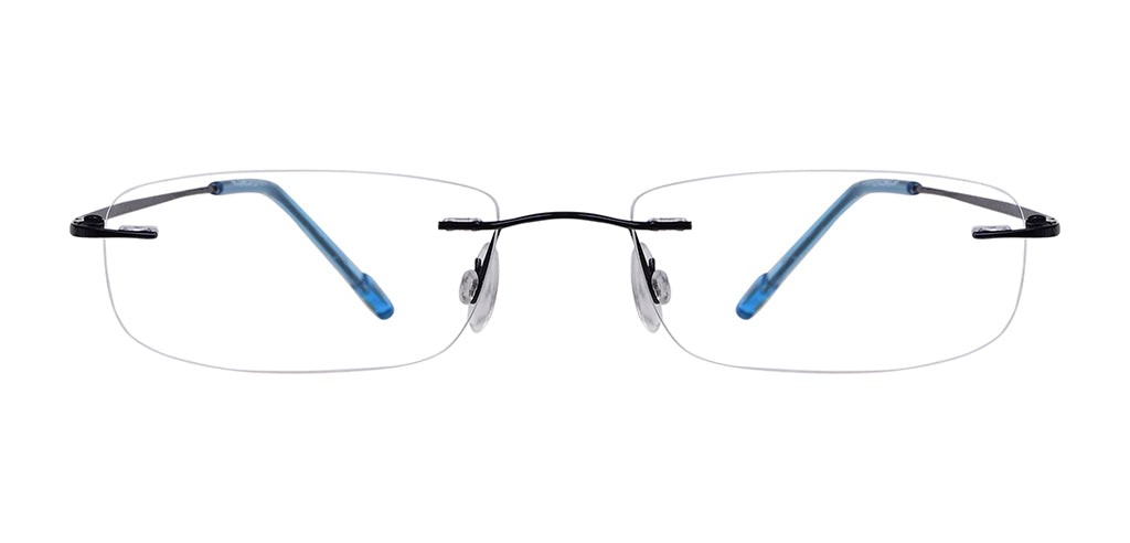 Rimless Rectangle Metal Eyeglasses