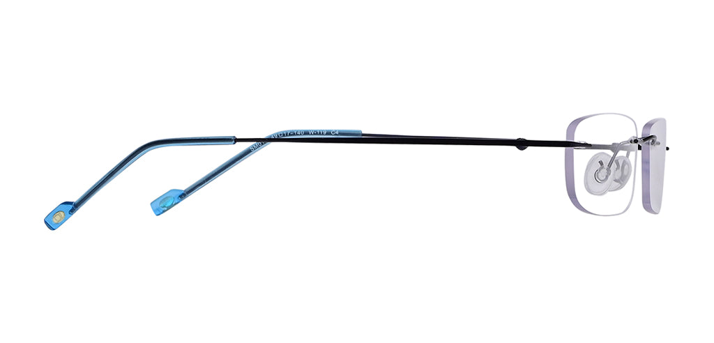 Rimless Rectangle Metal Eyeglasses