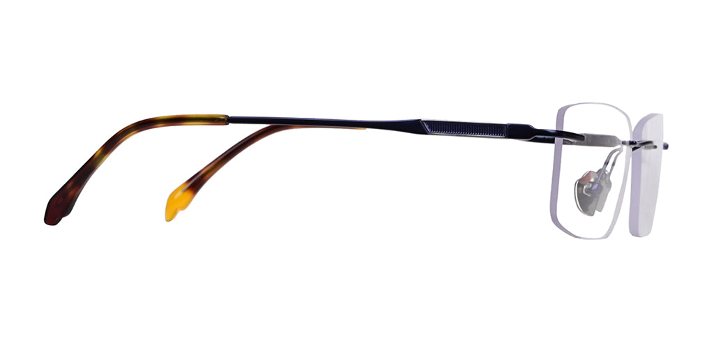 Rimless Rectangle Titanium Eyeglasses