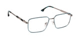 Full Frame Geometric Metal Eyeglasses