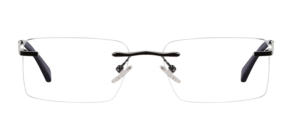 Rimless Rectangle Metal Eyeglasses