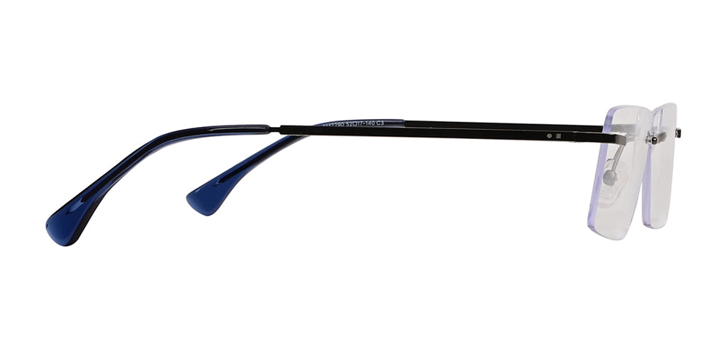Rimless Rectangle Metal Eyeglasses