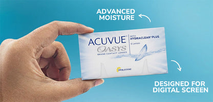 Johnson & Johnson Acuvue® Oasys Bi-weekly Spherical Clear Base Curve 8.80 with Hydraclear® Plus Contact Lenses - 6 Lenses/Pack