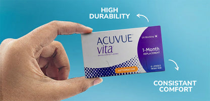 Johnson & Johnson Acuvue® Vita® Monthly Toric Clear Contact Lenses - 6 Lenses/Pack