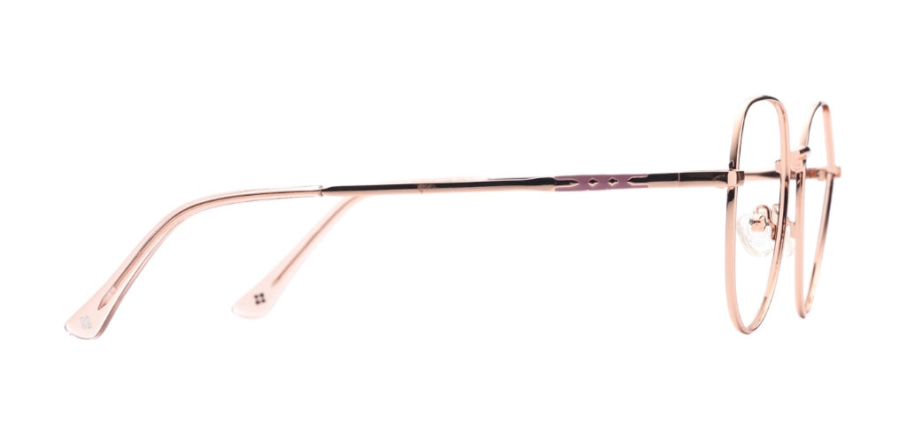 Full Frame Geometric Metal Eyeglasses
