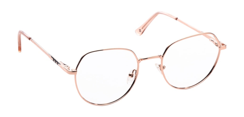 Full Frame Geometric Metal Eyeglasses