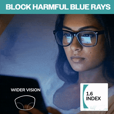 1.6 | Thin Digital Wide with Blue Light Blocking