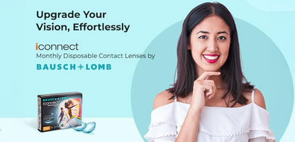 iconnect Monthly Spherical Power Contact Lenses - 3 Lens Pack