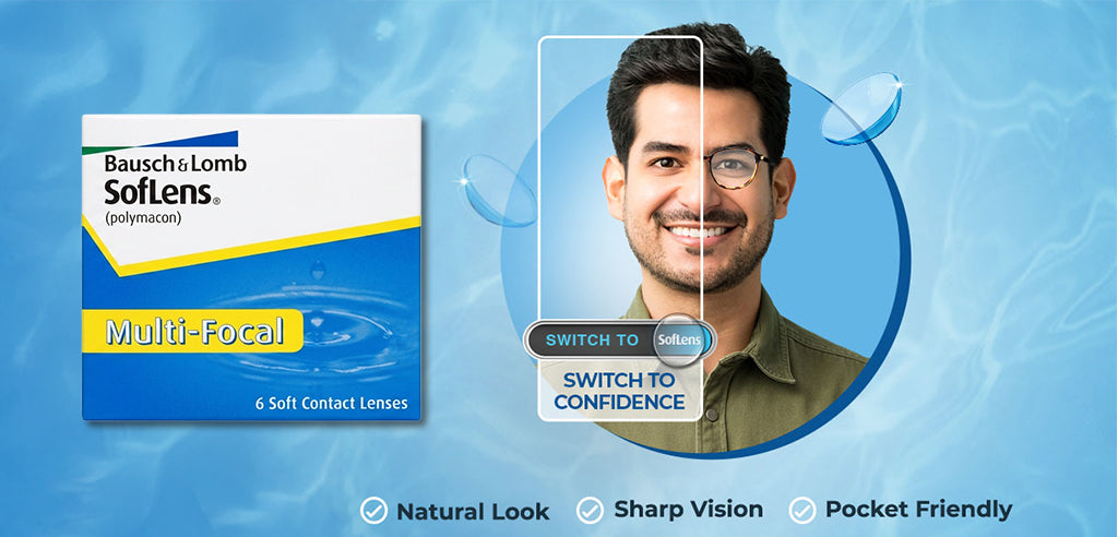 Softlens Multifocal Power Contact Lenses - 6 Lens Pack
