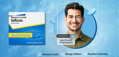 Softlens Multifocal Power Contact Lenses - 6 Lens Pack