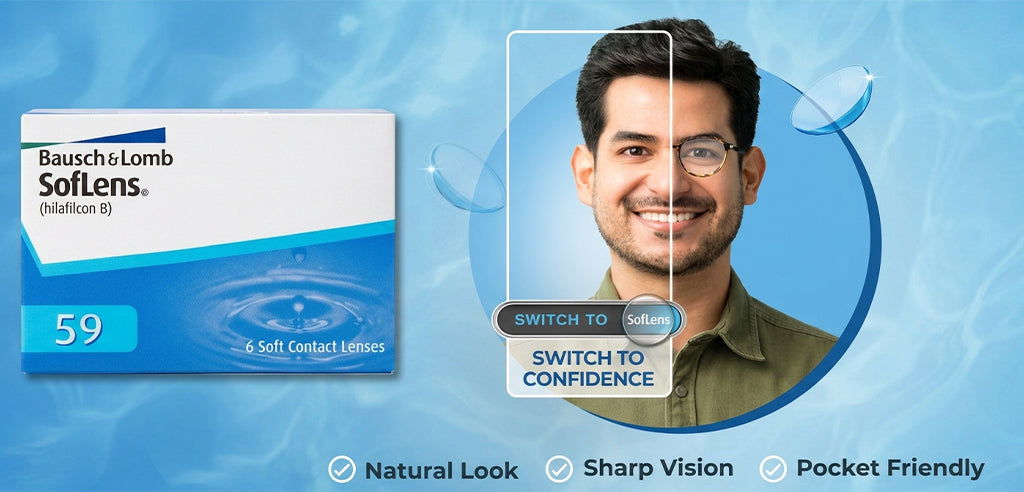 Softlens Monthly Spherical Power Contact Lenses - 6 Lens Pack